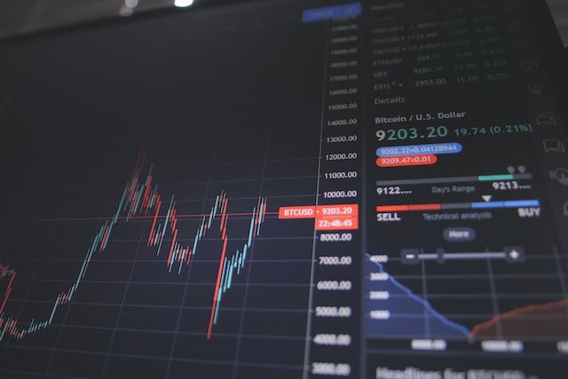 image of stock chart for stock tracking app
